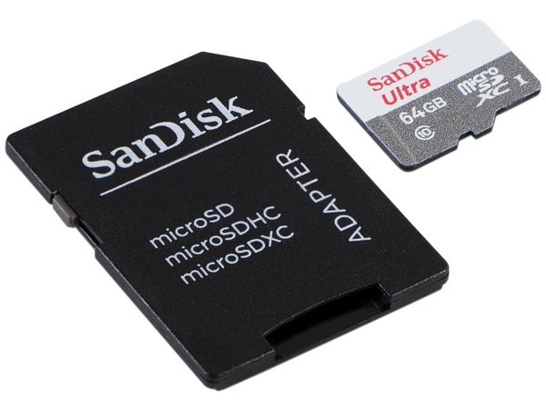 Memoria SanDisk Ultra MicroSDXC UHS-I U1 de 64 GB, Clase 10, incluye adaptador SD. - imagen 2