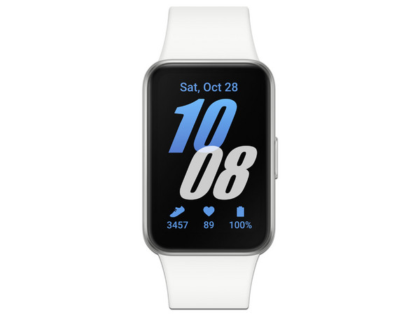 Smartband Samsung Galaxy Fit3: Pantalla AMOLED de 1.6", 
Sensor Óptico de Frecuencia Cardíaca, 
Bluetooth, 
Color Plateado. - imagen 2