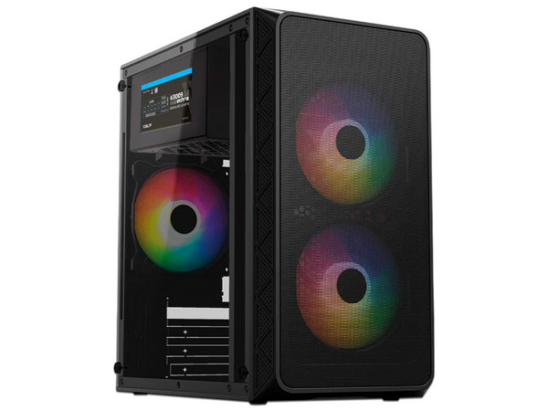 Gabinete Acteck Doom Pro Mesh GI730M, Micro-ATX, Mini-Tower, (Incluye Fuente de Poder de 600W), Color Negro.
