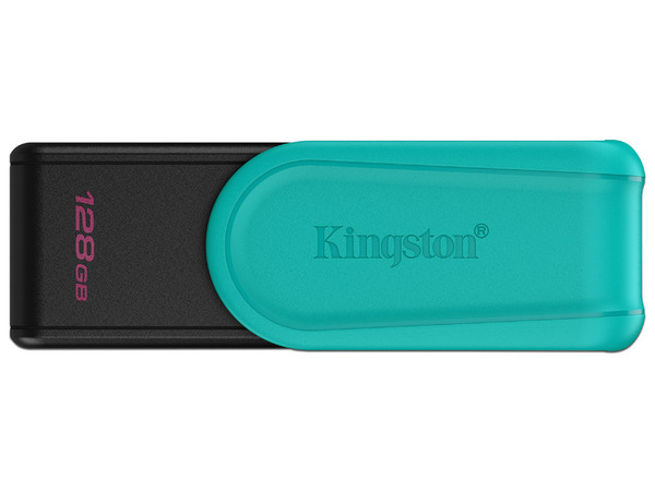 Memoria USB Kingston DataTraveler Exodia S, 128 GB, 3.2 Gen 1, Color Negro/Turquesa