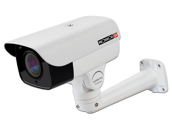 Cámara IP tipo bala Provision I10PT-330IPX20 de 3MP, rotación panorámica de 360 grados, zoom óptico x20, IR hasta 100m, PTZ.