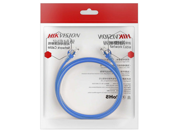 Cable de parcheo UTP Hikvision Cat6, RJ-45, 1 Metro, Color Azul.