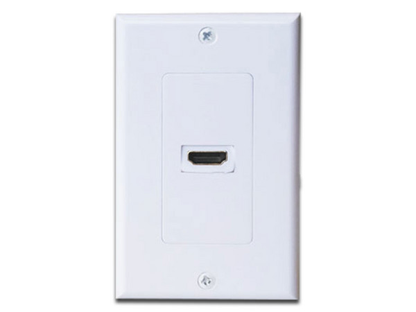 Tapa de Pared BRobotix con cable HMDI. Color Blanco.
