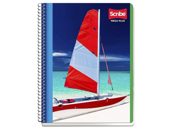 Cuaderno Scribe Profesional Mega Blanco con 100 Hojas.