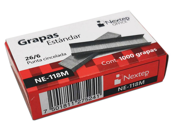 Grapas Nextep 26/6 Estándar con 1000 unidades