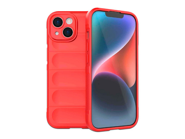 Funda protectora Tekku TPU Phantom para iPhone 15 Plus, Color Rojo.