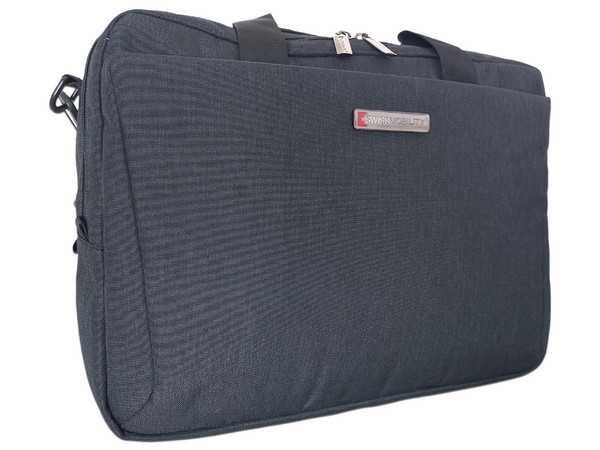 Maletín SwissMobility para Laptop de hasta 15.6", color negro. - imagen 2