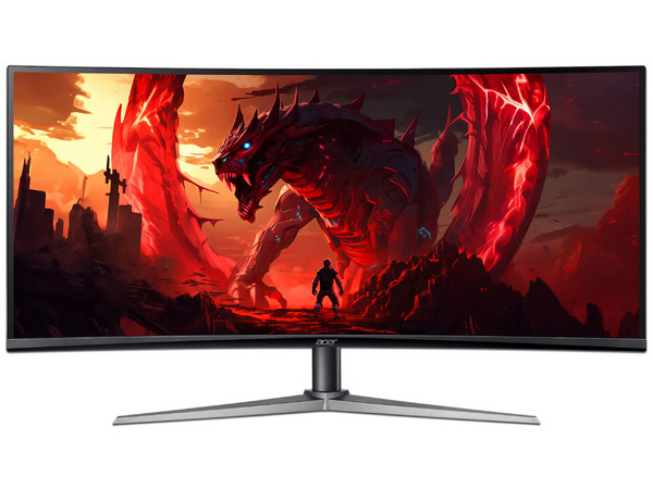 Monitor Gamer Curvo Acer Nitro Gaming Ultrawide de 34", Resolución 3440 x 1440 (UWQHD), FreeSync, 1ms, 180Hz, Bocinas Integradas, Color Negro.