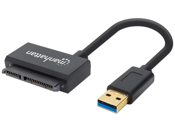 Cable Adaptador Manhattan USB 3.0 a SATA III para Disco Duro de 2.5".