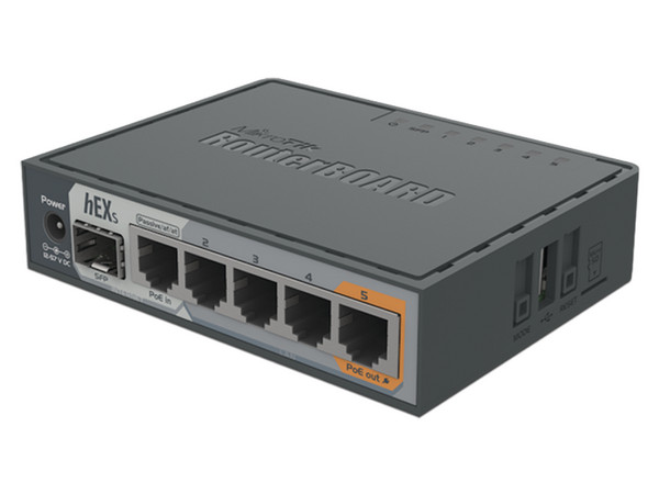 Router MikroTik RB760IGS con 5 Puertos Gigabit Ethernet y 1 Puerto SFP, Dual Core, PoE in, PoE Out. - imagen 2
