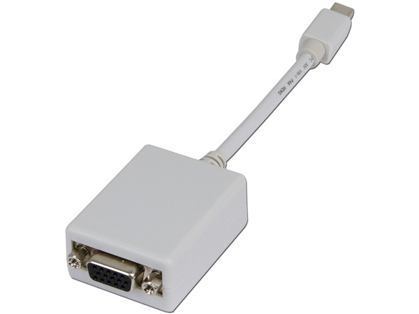 Adaptador Mini-DisplayPort Macho a VGA Hembra.