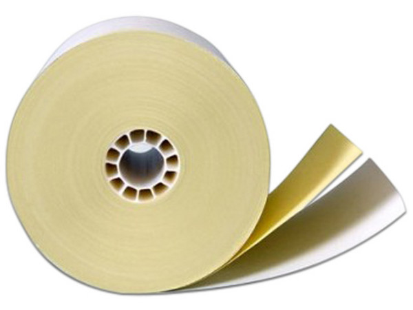 Rollo de Papel PCM Autocopiante de 76 x 70 mm, centro de Cartón.