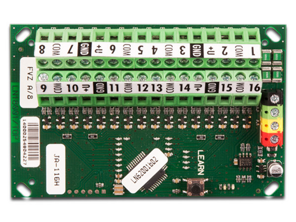 Expansor JABLOTRON JA-116H, 16 Detectores con Salida de Contacto, Compatible con JA-106K.