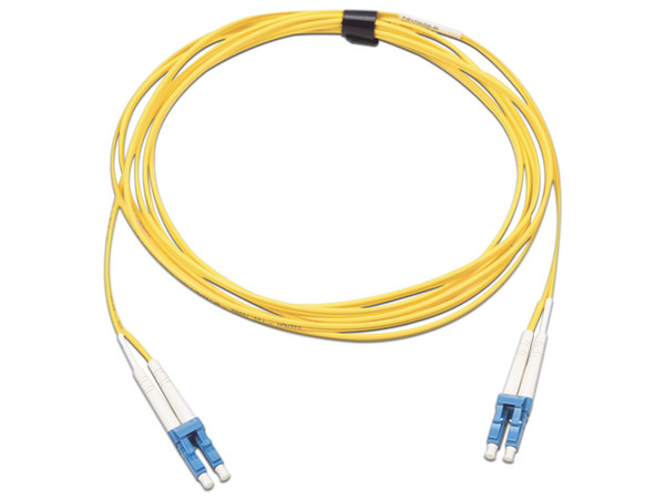 Jumper de Fibra Óptica Monomodo Siemon FJ2LCULCUL10 de 10m, Conector LC/UPC-LC/UPC, Dúplex, Color Amarillo.