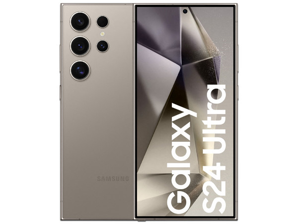 Smartphone Samsung S24 Ultra: Procesador Qualcomm Snapdragon 8 Gen 3, Memoria RAM de 12GB, Almacenamiento de 256GB,Pantalla AMOLED Multi-Touch de 6.8", QHD+, Bluetooth 5.3, Wi-Fi, 5G,Cámara principal de 200MP, Android 14, Color Gris.