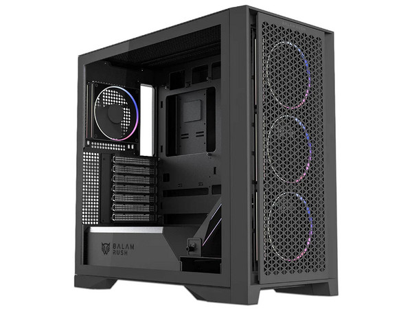 Gabinete Gamer Balam Rush Polar Twin Mate 9900, Mid Tower, ATX (Sin fuente de poder), 5 x 120mm. Color Negro.