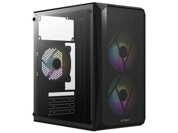 Gabinete Acteck Doom Gl630 Micro Torre, Micro-ATX, Fuente de poder de 500W, Color Negro. - imagen 2