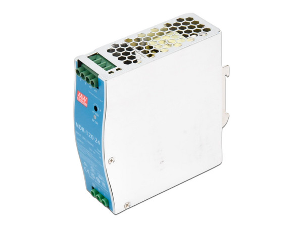Fuente de Poder industrial MEAN WELL NDR-120-24, 120W, 24 Vcc, Montaje en Riel. - imagen 3