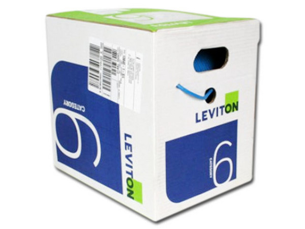 Bobina de cable LEVITON Caja, UTP Cat 6 con 305m. Color Gris.