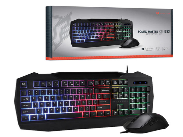Kit de Teclado y Mouse Balam Rush Squad Master Ktm333, iluminación RGB, 3200 DPI. - imagen 2