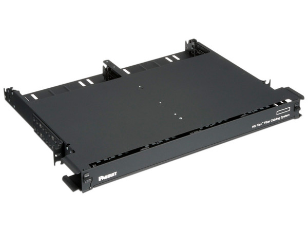 Panel de Distribución de Fibra Óptica PANDUIT FLEX1U06, acepta 12 Cassettes HD Flex, Hasta 144 Fibras, 1 UR. Color Negro. - imagen 2