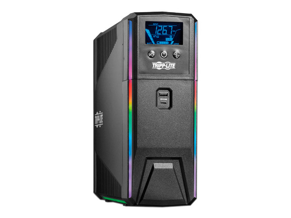 UPS Tripplite Gamer 1000VA 600W, Onda sinusoidal, LCD, RGB, USB.