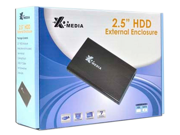 Gabinete X-media para Disco Duro de 2.5", convierte tu disco duro (SATA) en un Disco Externo USB 2.0. - imagen 2