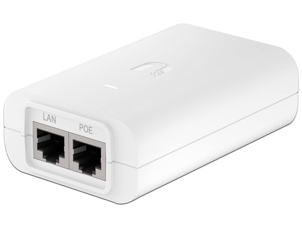 Inyector de corriente Ubiquiti Networks POE-24-7W-G-WH de 2 puertos Ethernet, PoE.