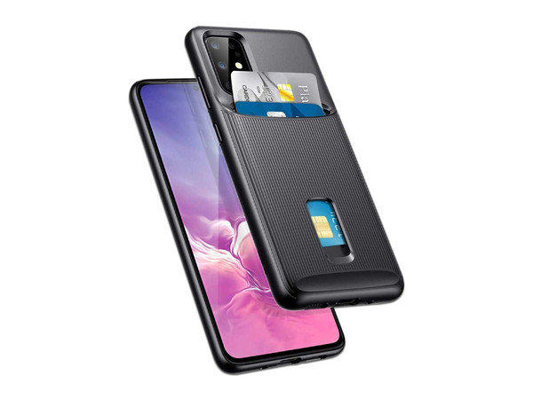 Funda ESR Wallet Armor para Samsung S20 Plus. Color Negro.