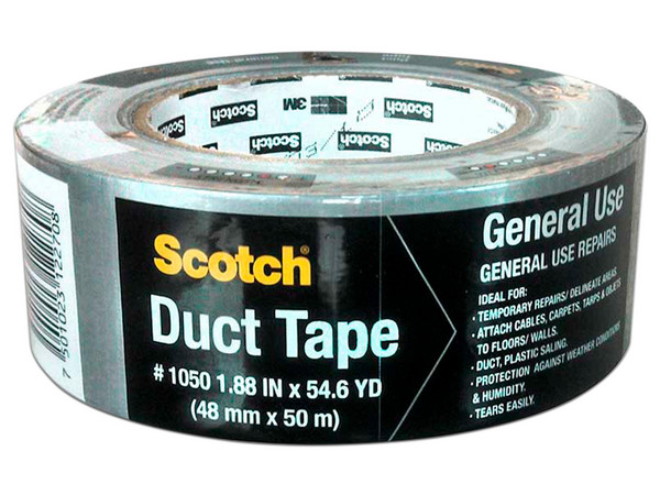 Cinta Sellaductos 3M, Rollo de 48mmx50m, Color gris, 1 Pieza.