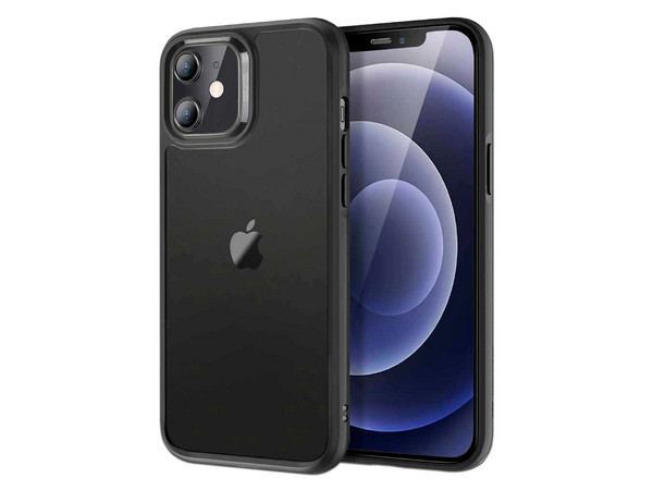 Funda ESR Mimic para iPhone 12 Mini. Cristal. Color Humo Negro.