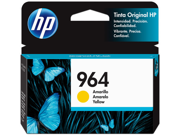 Cartucho de Tinta HP 964 Amarillo, Modelo: 3JA52AL.