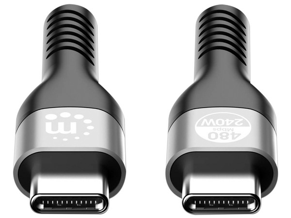 Cable de carga Manhattan USB-C(M-M), 2m, Color Negro. - imagen 2