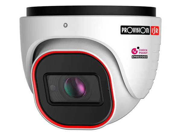 Cámara IP Tipo Domo Provision ISR DI-320IPSN-VF-V4 de 2MP (1920 x 1080), Lente de 2.8mm, IR hasta 40m, IP67, Color Blanco.