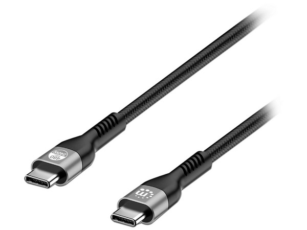 Cable de carga Manhattan USB-C(M-M), 2m, Color Negro.
