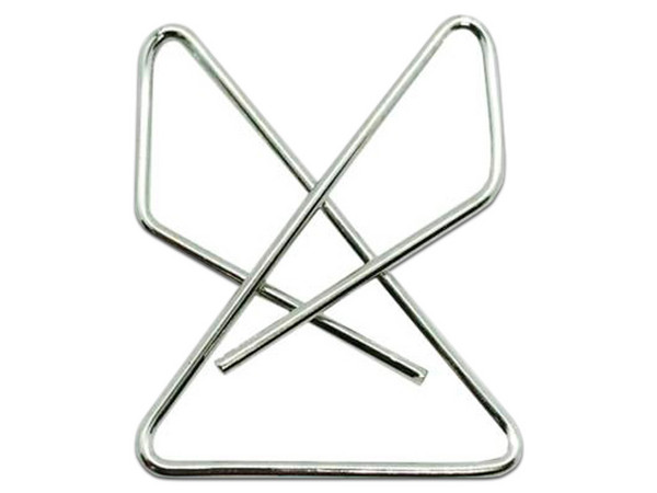 Clip Tipo Mariposa Nextep Niquelado, #1, 60mm, 12 Clips. - imagen 2