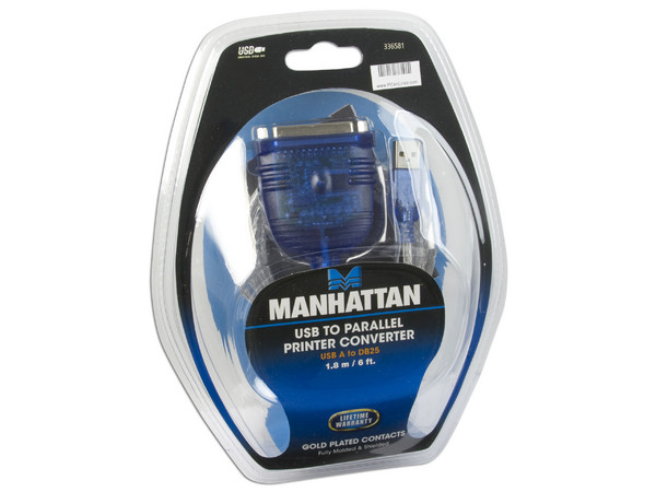 Manhattan Convertidor de USB a Paralelo para Impresora, 1.8m - imagen 2