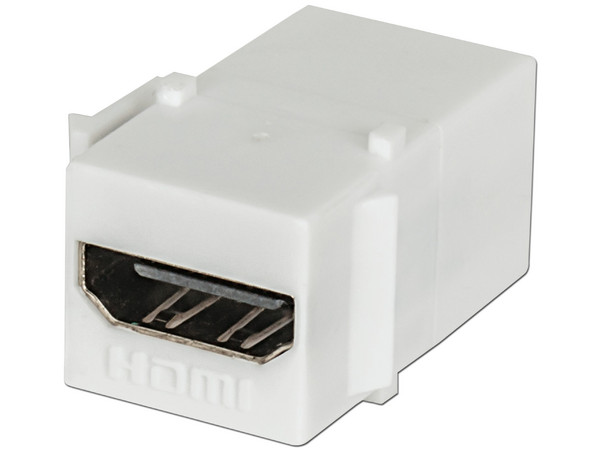 Acoplador INTELLINET HDMI Tipo Keystone a HDMI (Hembra), Color Blanco.