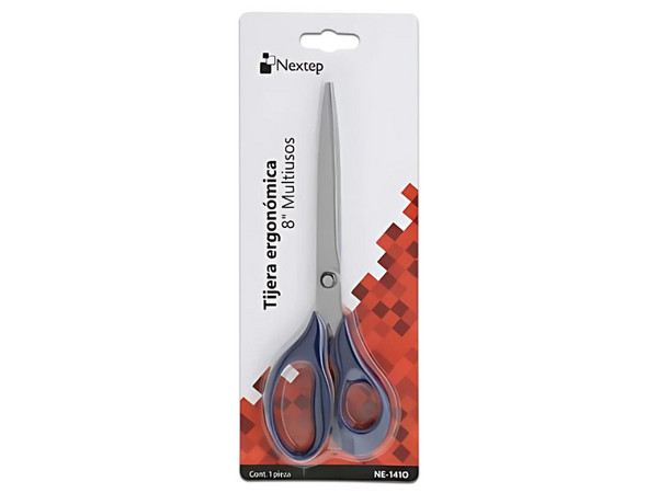 Tijera Nextep, Ergonómica, 8 Pulgadas, Multiusos, Grande.