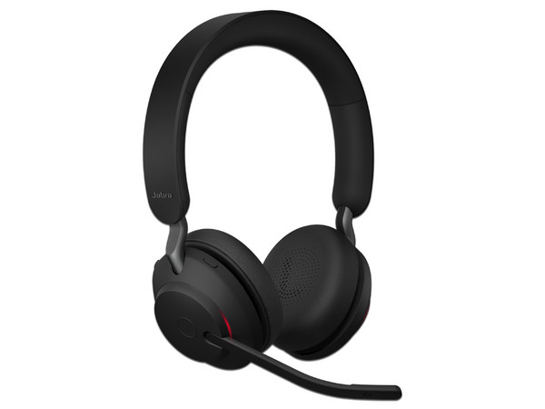 Audífonos con Micrófono Jabra Evolve2 65 MS Stereo, Bluetooth, USB, certificados para Microsoft Teams y Skype Empresarial. Color Negro.