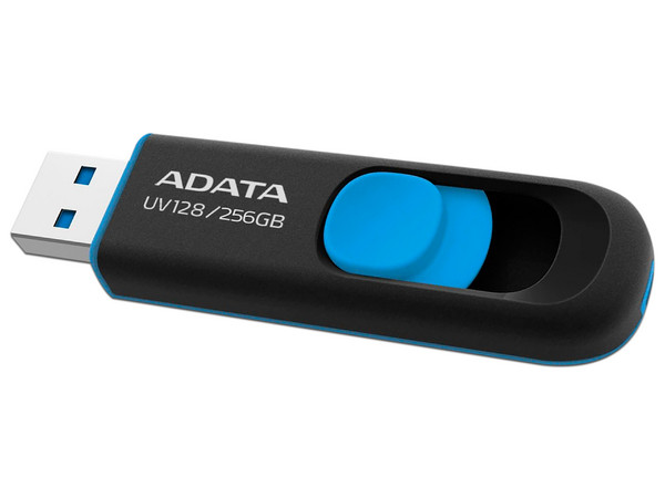 Unidad Flash USB 3.2 ADATA UV128 de 256 GB. Color Azul/Negro. - imagen 2