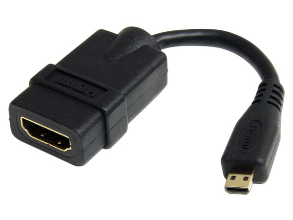 Cable Adaptador de HDMI de alta velocidad a Micro HDMI H-M, 12cm.