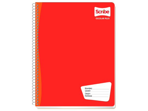 Cuaderno Scribe Profesional Escolar C5 de 100 Hojas (Modelo: 7972) está diseñado para satisfacer las necesidades de estudiantes y profesionales.