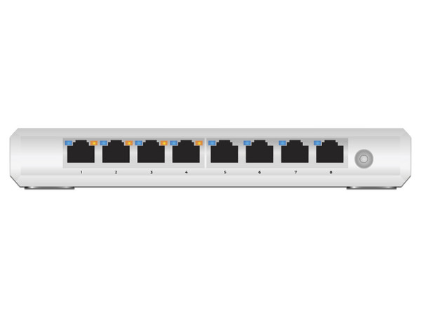 Switch Administrable Gigabit S8-POE de 8 puertos Gigabit Ethenert 4 con PoE+ 802.3af/at.