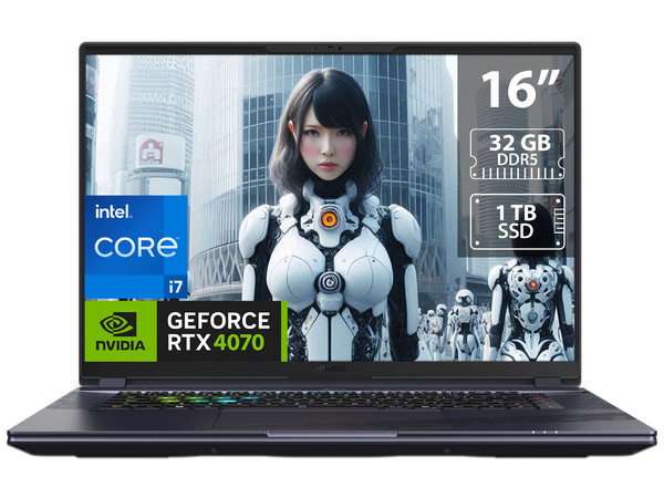 Laptop Gamer Gigabyte AORUS 16X:
CPU Intel Core i7 14650HX (hasta 5.2 GHz),
Memoria 32GB DDR5,
SSD 1TB,
Pantalla de 16" IPS WQXGA (2560 x 1600), 165Hz,
Video NVIDIA GeForce RTX 4070 8GB GDDR6,
S.O. Windows 11 Home,
Teclado Retroiluminado en Inglés.