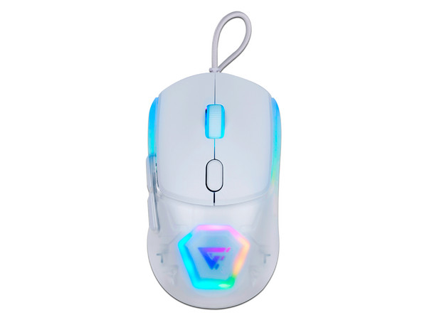 Mouse Gamer Game Factor MOG530, 6 Botones, USB, hasta 12.000 DPI, Color Blanco.