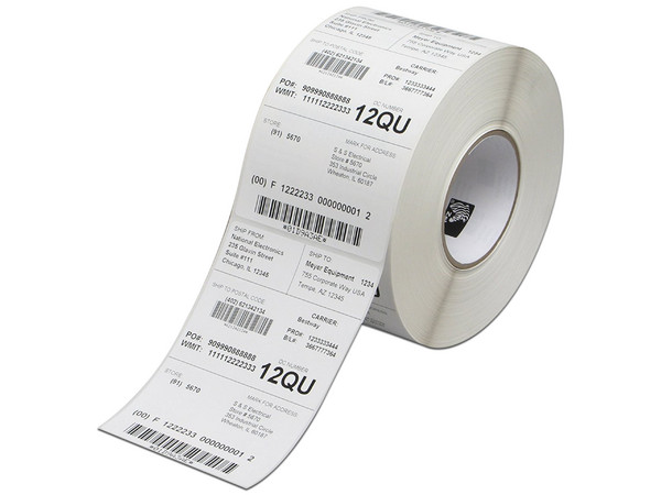 Rollo de etiquetas Zebra Z-Perform 2000T de 4"x6" con 1,000 etiquetas.