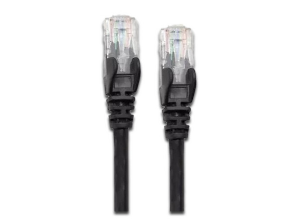 Cable de Red Manhattan Cat6 de 5m, RJ-45 (M-M), UTP. Color Negro. - imagen 2