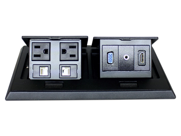 Panel de conectores Redleaf PT866B para sala de juntas.