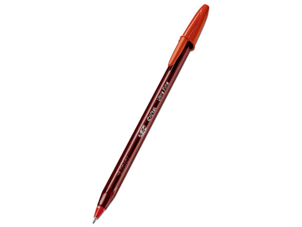 Bolígrafo Bic Cristal Precisión y Suavidad, Punta Ultra Fina de 0.7 mm, Color Rojo, Paquete Con 12 Piezas. - imagen 2
